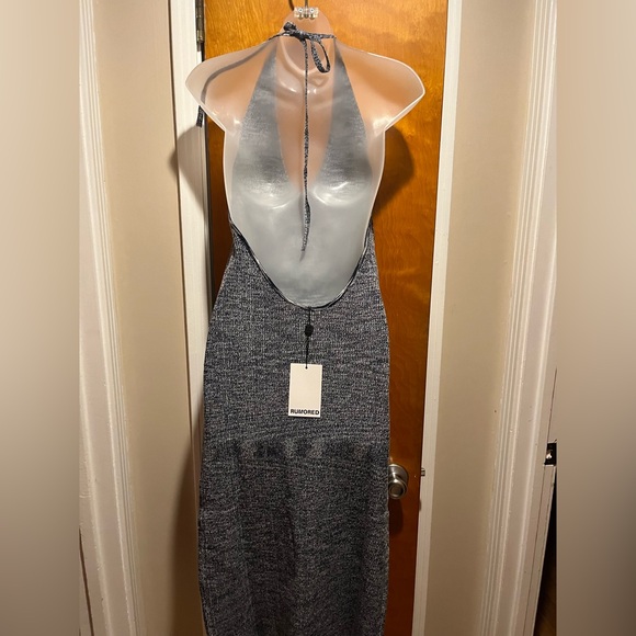 Rumored Black and White Backless Dress - Picture 2 of 5